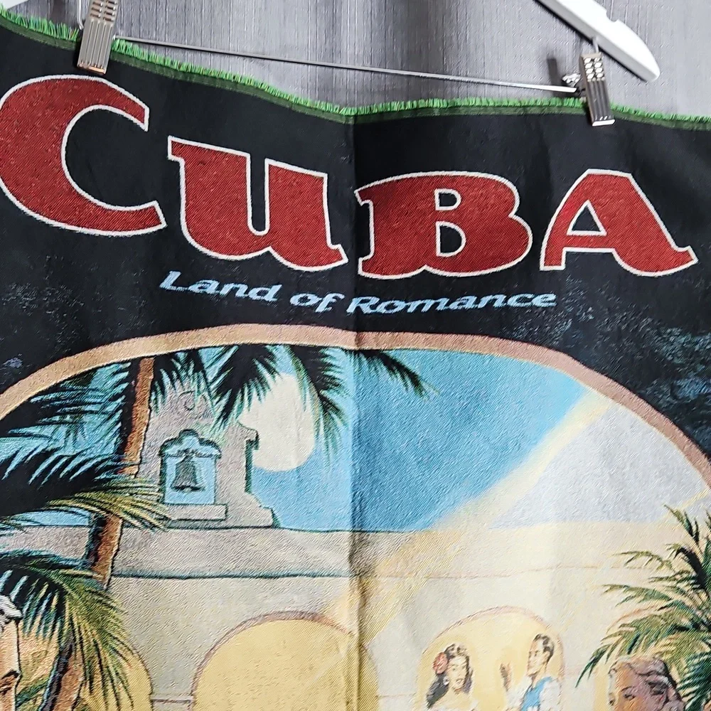 VINTAGE CUBA LAND OF ROMANCE TAPESTRY SIZE -36